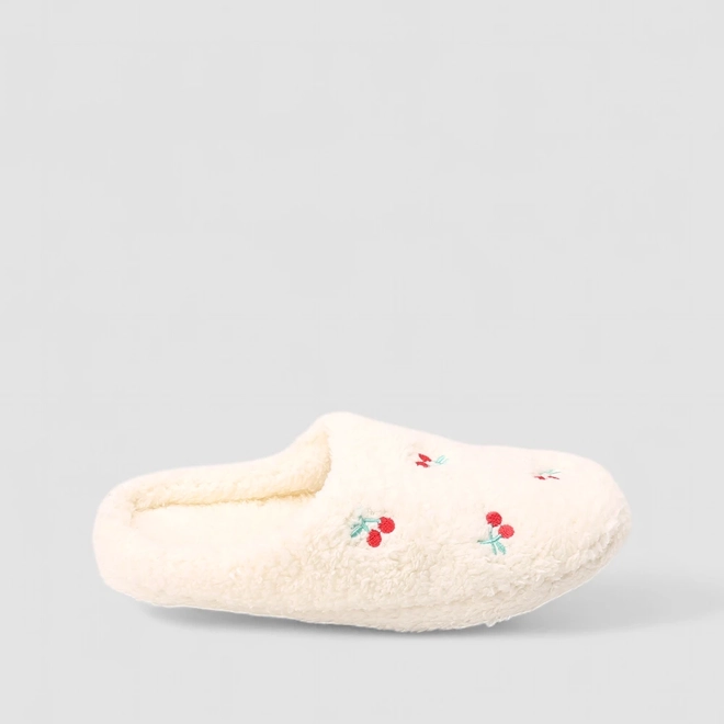 Pantufa Feminina STZ Cereja Off White