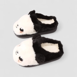 Pantufa Infantil STZ Panda Preto & Branco