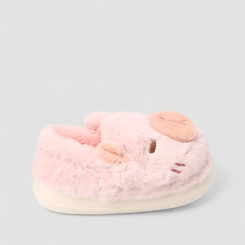 Pantufa Infantil STZ Capivara Peluciada Rosa