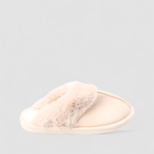 Pantufa Feminina Stz De Pelúcia Off White