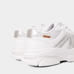 Tênis Casual Feminino Ollie Fantasy Originals Recorte Metalizado Branco