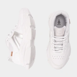 Tênis Casual Feminino Ollie Fantasy Originals Recorte Metalizado Branco