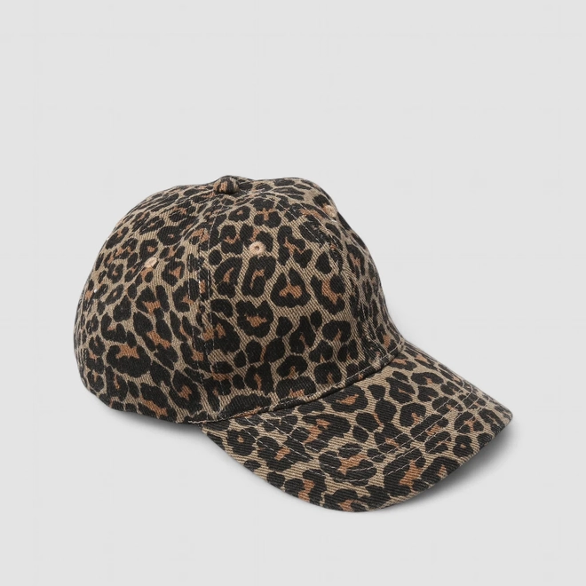 Boné Aba Curva Gabriela Animal Print Onça Multicolor
