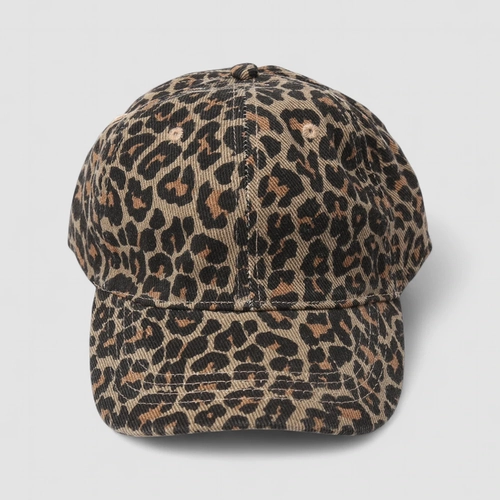 Boné Aba Curva Gabriela Animal Print Onça Multicolor