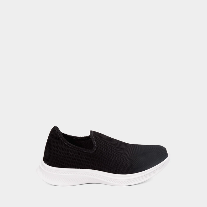 Tênis Esportivo Feminino Actvitta Preto & Branco