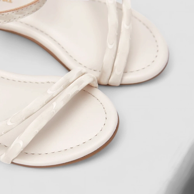 Sandália Infantil Molekinha Texturizada Off White