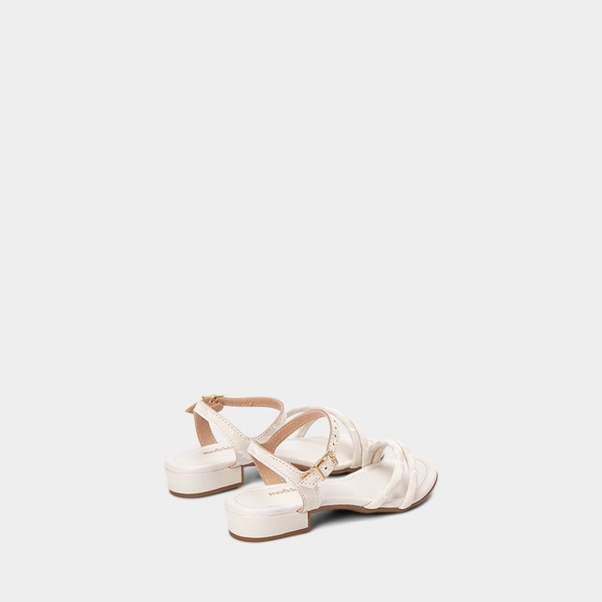 Sandália Infantil Molekinha Fivela Off White