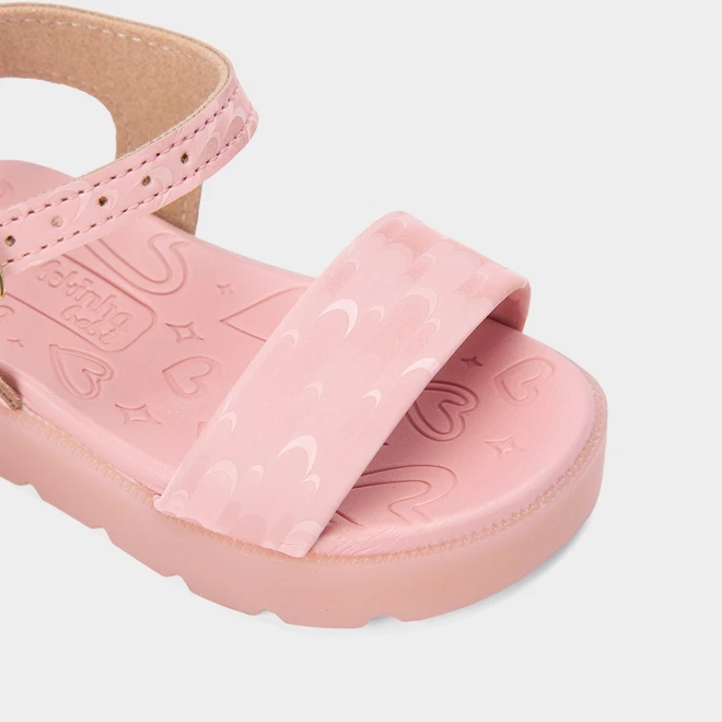 Sandália Bebê Molekinha Flatform Rosa
