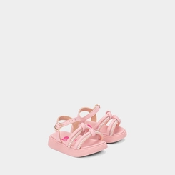 Sandália Bebê Molekinha Detalhe Strass & Pérola Rosa