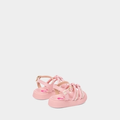 Sandália Bebê Molekinha Detalhe Strass & Pérola Rosa