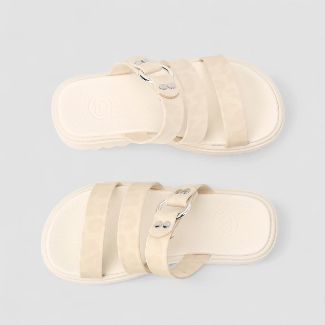 Tamanco Infantil Molekinha Multi Tiras Off White