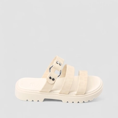 Tamanco Infantil Molekinha Multi Tiras Off White