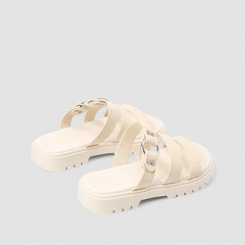 Tamanco Infantil Molekinha Multi Tiras Off White