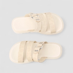 Tamanco Infantil Molekinha Multi Tiras Off White
