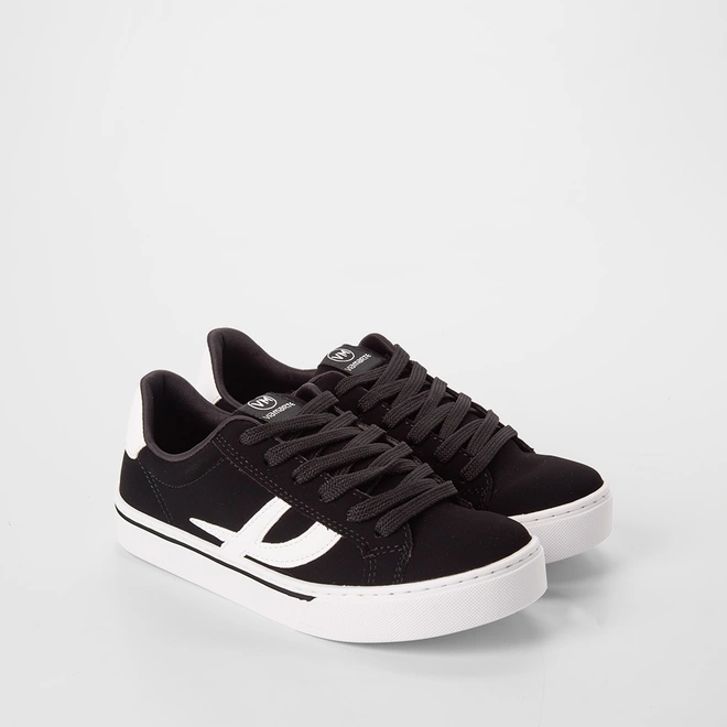 Tênis Casual Feminino Via Marte Nobuck Preto