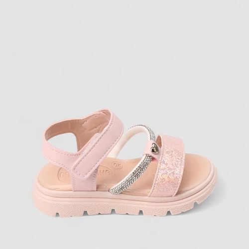 Sandália Infantil Gabrielinha Glitter Strass Rosa