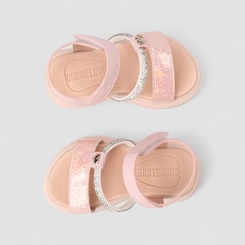 Sandália Infantil Gabrielinha Glitter Strass Rosa