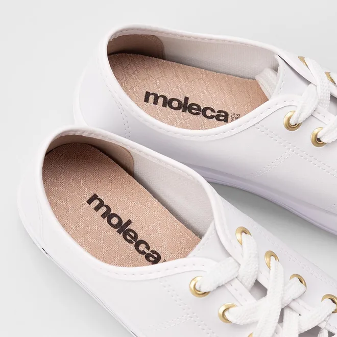 Tênis Casual Feminino Moleca Branco