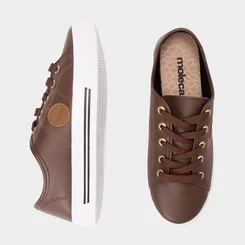 Tênis Casual Feminino Moleca Marrom