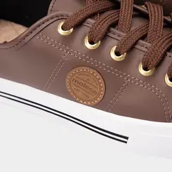 Tênis Casual Feminino Moleca Marrom
