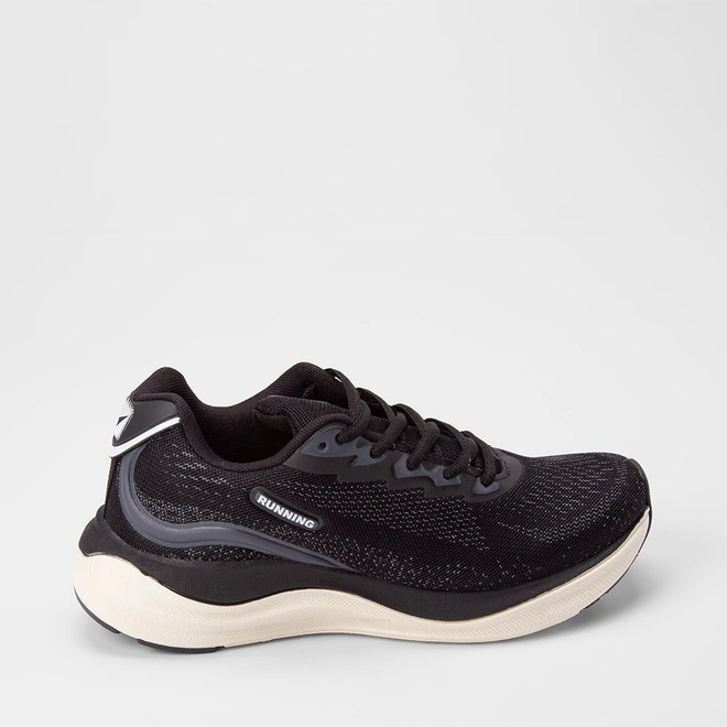 Tênis Esportivo Masculino Vertus Running Preto