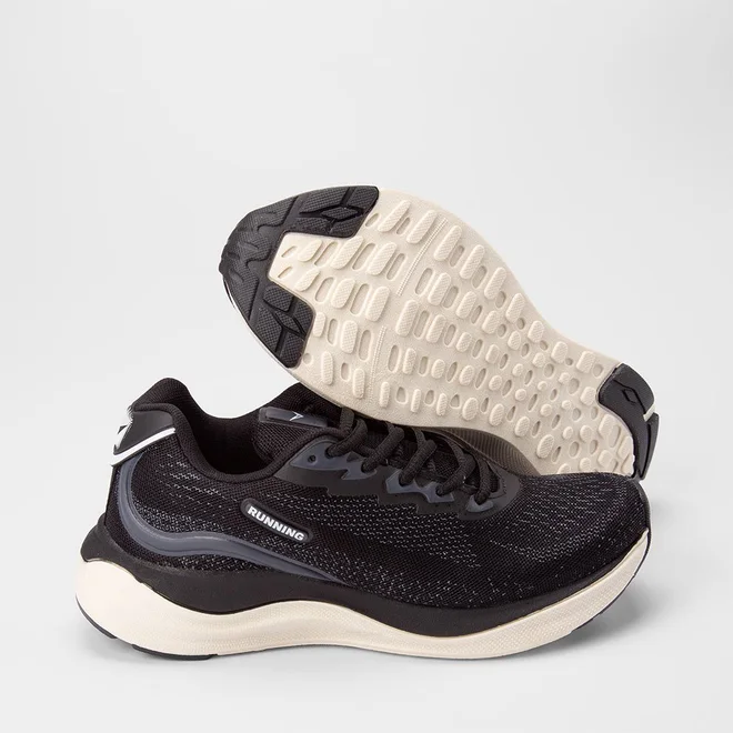 Tênis Esportivo Masculino Vertus Running Preto