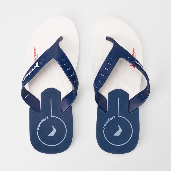 Chinelo Masculino Rider Street Duo Sport Branco & Azul