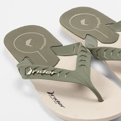 Chinelo Masculino Rider Street Duo Sport Bege & Verde