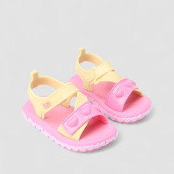 Sandália Infantil Zaxy Coração Rosa