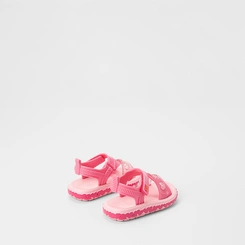 Sandália Bebê Gabrielinha Tira Contato Corações & Glitter Rosa