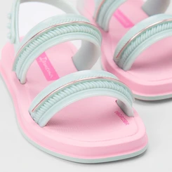 Sandália Bebê Ipanema Glow Rosa & Verde