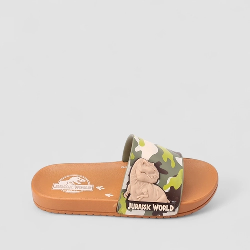 Slide Infantil Grendene Kids Jurassic World Verde