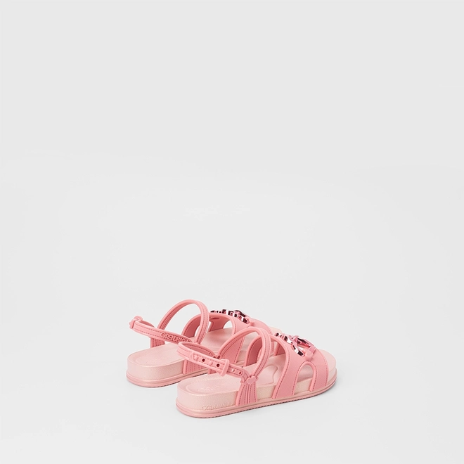 Sandália Infantil Grendha Bela Elos De Amor Rosa
