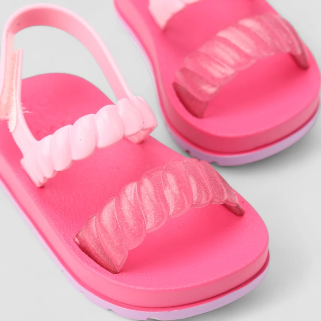 Sandália Infantil Zaxy Glitter Rosa