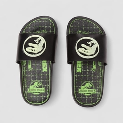 Slide Infantil Grendene Kids Jurassic World Preto