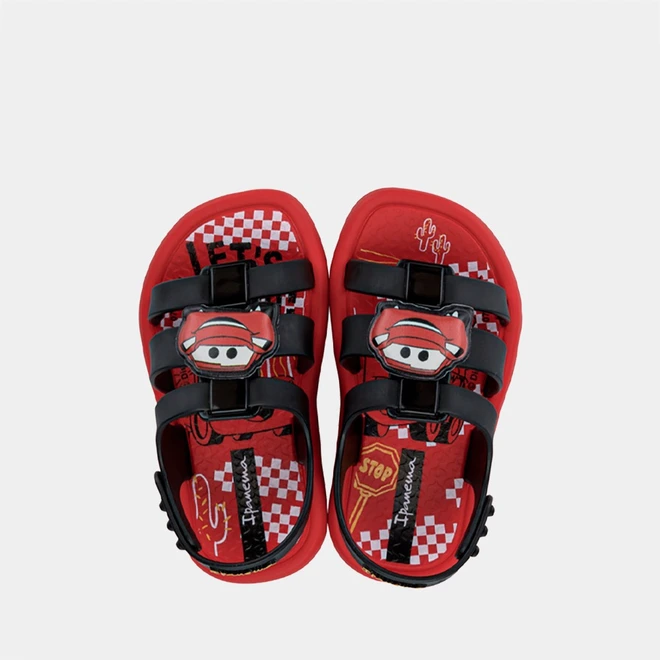 Sandália Bebê Ipanema Carros McQueen Vermelho