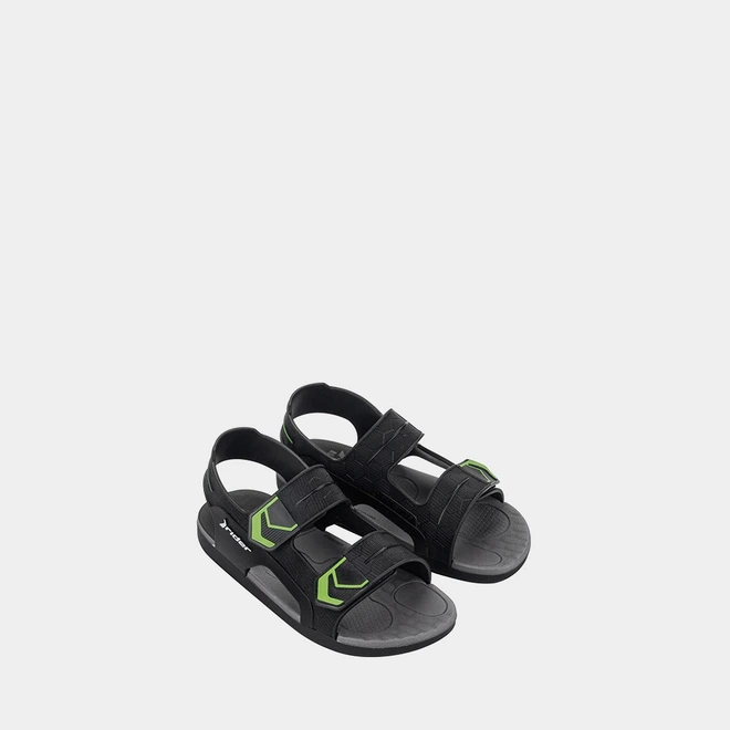 Sandália Infantil Rider R Line Plus III Preto & Verde