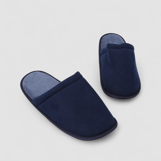 Pantufa Masculina STZ Canelada Azul Marinho