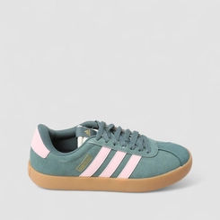 Tênis Casual Feminino Adidas VL Court 3.0 Original Camurça Verde
