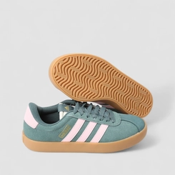 Tênis Casual Feminino Adidas VL Court 3.0 Original Camurça Verde