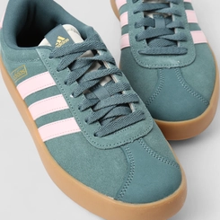 Tênis Casual Feminino Adidas VL Court 3.0 Original Camurça Verde