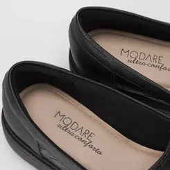 Mocassim Feminino Modare Ultraconforto Matelassê Preto