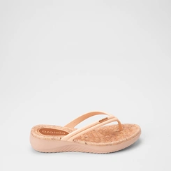 Tamanco Feminino Azaleia Anabela Cortiça Nude