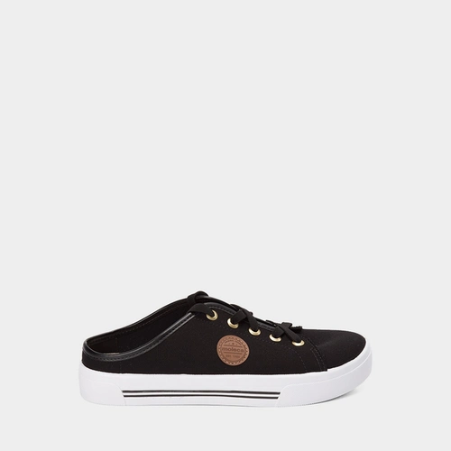 Tênis Mule Casual Feminino Moleca Preto