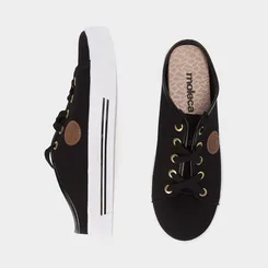 Tênis Mule Casual Feminino Moleca Preto
