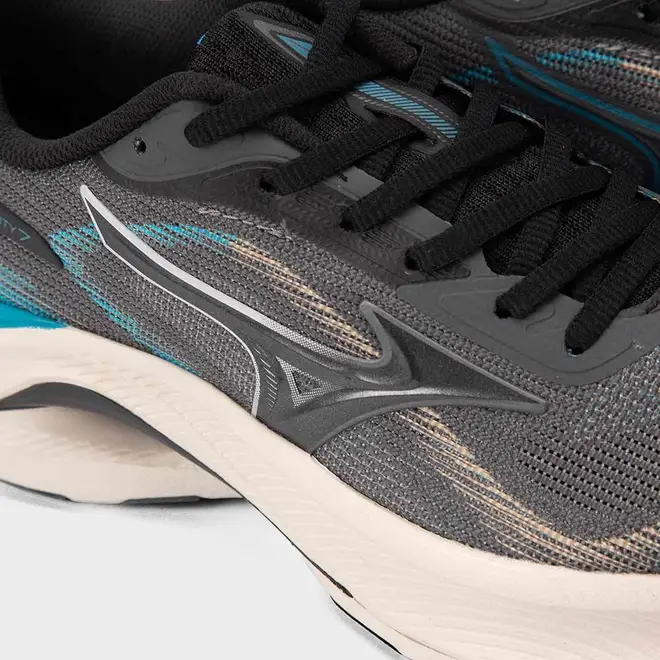 Tênis Esportivo Masculino Mizuno Wave Vitality 7 Cinza & Azul