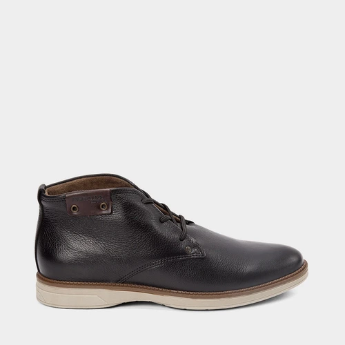 Bota Chelsea Masculina Pegada Couro Preto