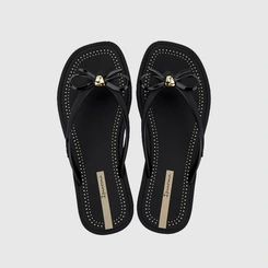 Chinelo Feminino Ipanema Enfeite Laço Preto
