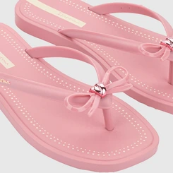 Chinelo Feminino Ipanema Enfeite Laço Rosa