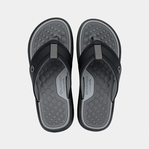 Chinelo Masculino Cartago Dubai Preto & Cinza